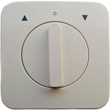 Inbouw draaischakelaar cremewit
