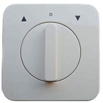 Inprojal inbouw draaischakelaar helder wit