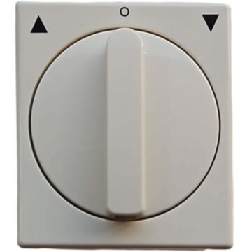 Somfy opbouw draaischakelaar met grondplaat cremewit