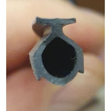 Rubber voor onderlat per meter