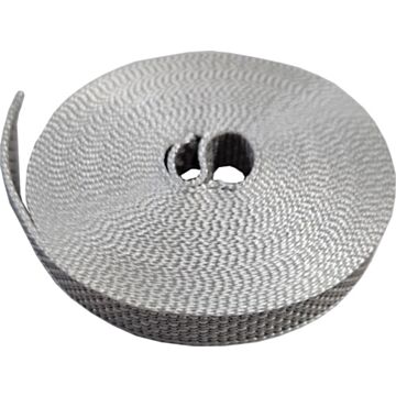 selve 6 meter optrekband, grijs/wit, 14 mm breed