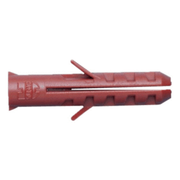 100x Wurth Nylonplug 6x30